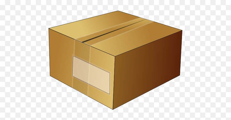 Vector Image Of Closed Cardboard Box - Cardboard Box Emoji,Empty Box Emoji