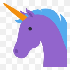 Unicorn Emoji - Purple