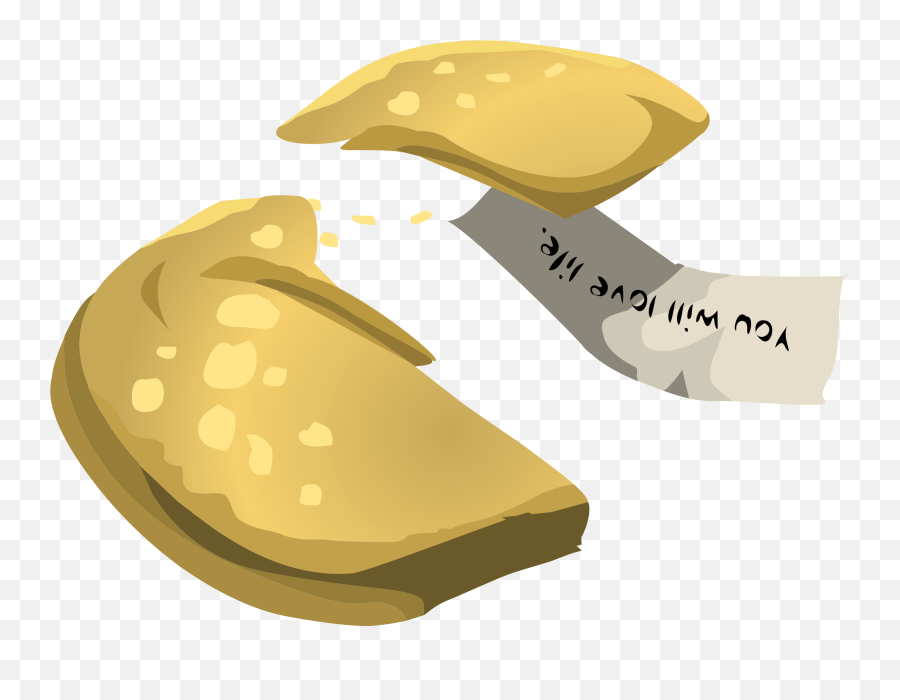 Fortune Cookie Vector Clipart Image - Fortune Cookie Emoji,Fortune Cookie Emoji