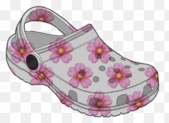 Shoe Flower Emoji Croquettes Retro Crocs - Sandal,Shoe Emoji