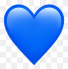 Blue Heart Logo - Apple Emoji