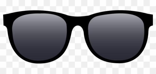 Clip Black And White Stock Png Files - Art Sun Glasses Emoji