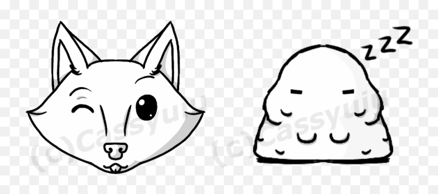Fox And Blob Discord Emojis - Cartoon,Blob Emojis