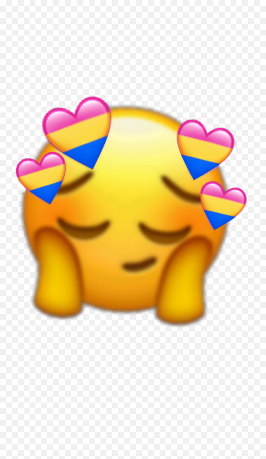 Pan Pansexual Pink Yellow Blue Cute Xd - Love Emoji,Pansexual Emoji