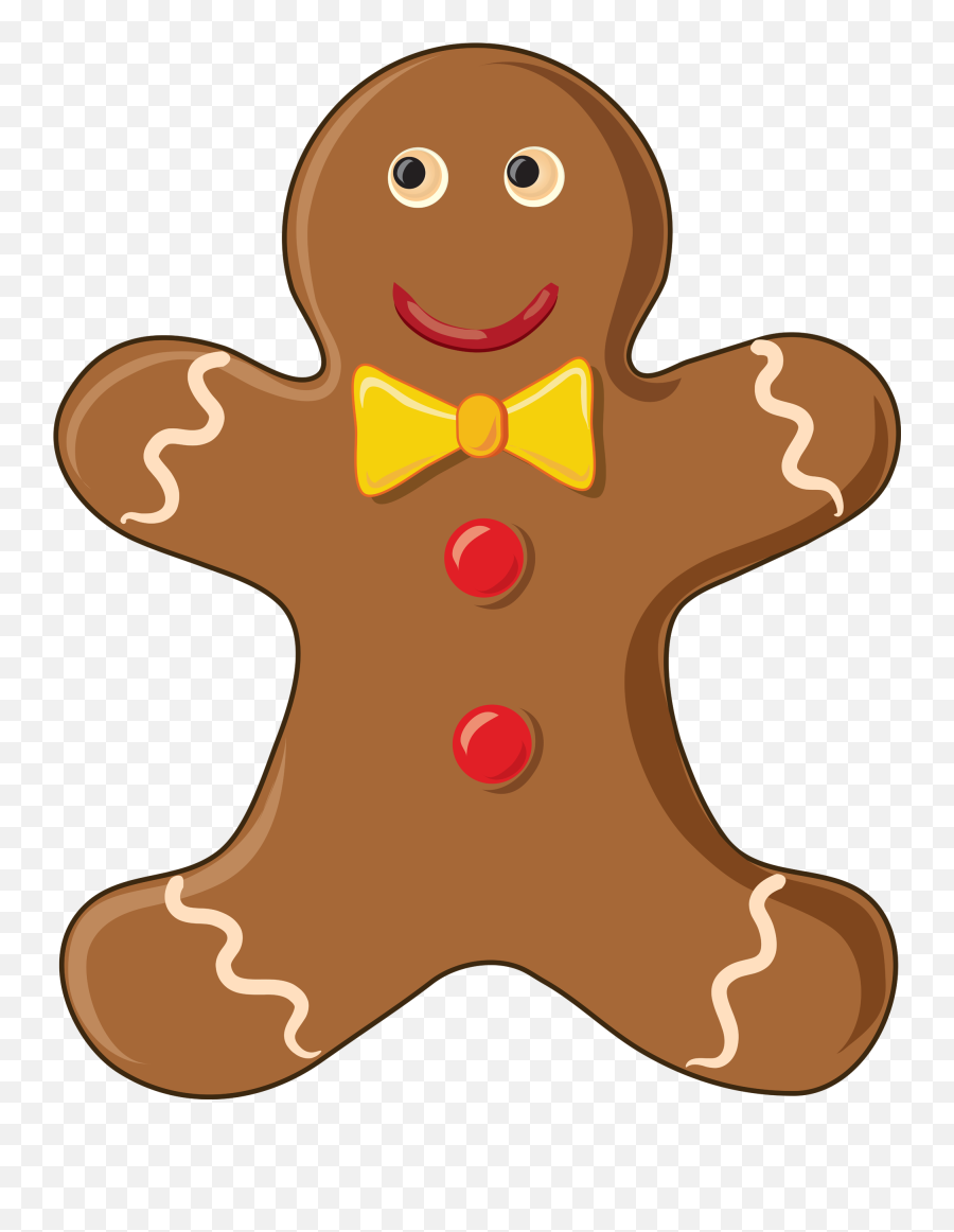 Gingerbread Man Clip Art - Gingerbread Man Cookie Clipart Emoji,Gingerbread Man Emoji