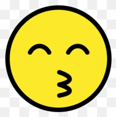 Kissing Face With Smiling Eyes - Smiley Emoji