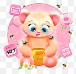 Honey Bear Themes Live Wallpapers Emoji,Honey Bun Emoji
