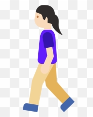 Emoji U1f6b6 1f3fb 200d 2640 - Cartoon,Leg Emoji