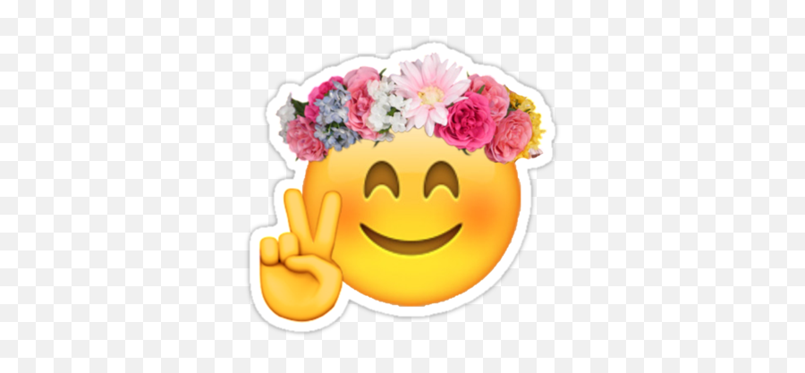 Emojimood Hashtag - Flower Crown Emoji Transparent,Blank Stare Emoji
