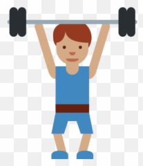 Twemoji2 1f3cb - Exercise Every Day Cartoon Emoji