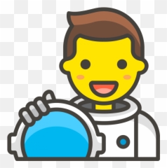 Download Hd Man Astronaut Emoji - Office Worker Icon Png