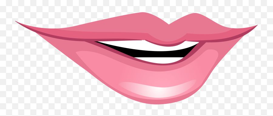 Smiley Lips Clipart - Transparent Background Lips Clip Art Emoji,Mouth Dripping Emoji