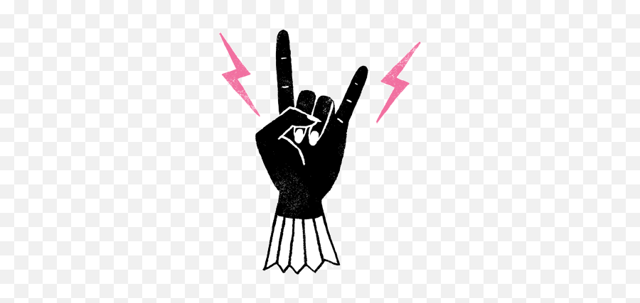 Top Pippin To Mer Stickers For Android - Rock On Hand Sign Gif Emoji,Rock Hand Emoticon