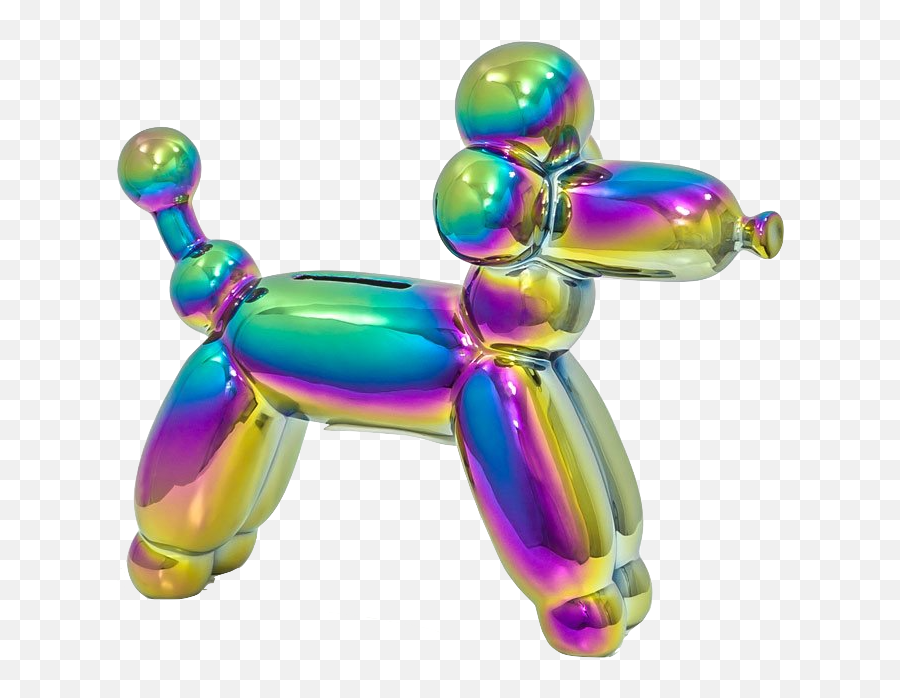 Made By Humans French Poodle Balloon Rainbow Money Bank - Balloon French Piggy Bank Rainbow Amazon Emoji,Poodle Emoji