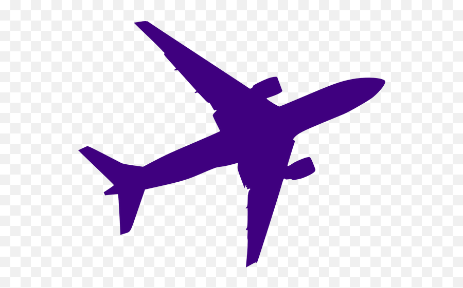 Airplane Silhouette Purple Plane Transparent Png Images - Blue Airplane Cartoon Png Emoji,Flight Emoji