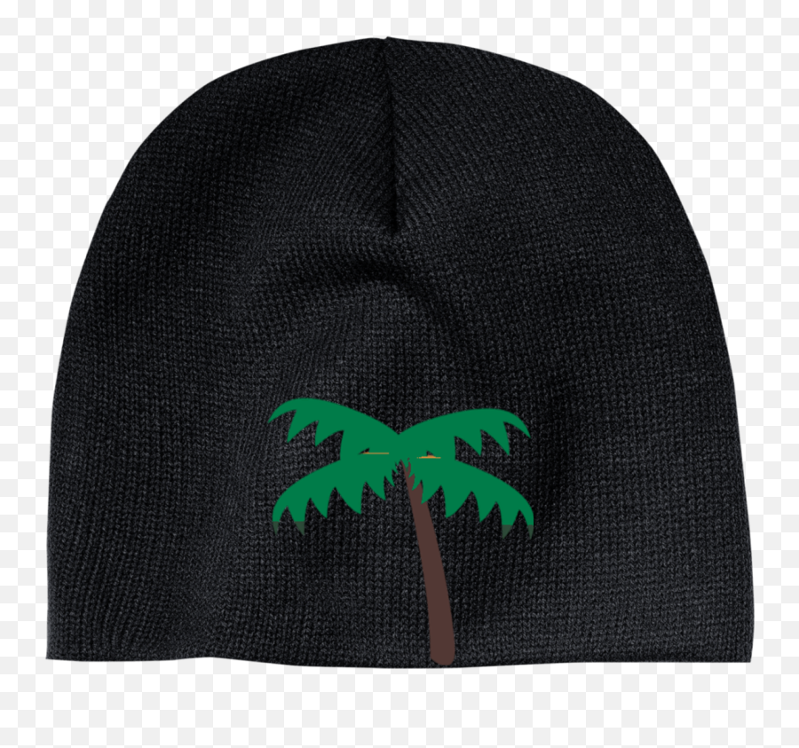 Palm Tree Emoji Cp91 100 Acrylic Beanie Knit Cap Palm - Beanie,Palm Tree Emoji Png