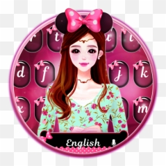 Pink Bow Girl Keyboard - Girl Emoji,Pink Bow Emoji