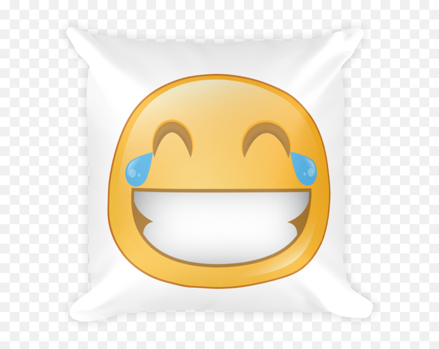 Download Expressive Laughing Square Stuffed Pillow - Cushion Emoji,Laughing Emoji Pillow