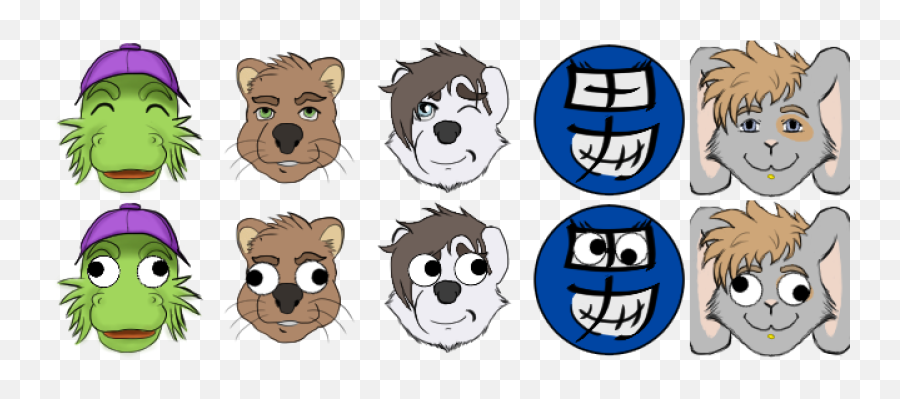 Fur Affinity Dot - Cartoon Emoji,Googly Eye Emoji