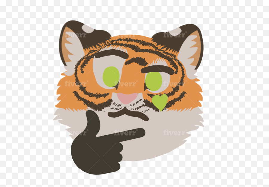 Draw Thinking Emoji Versions Of Your Character Or Furry - Illustration,Furry Emojis