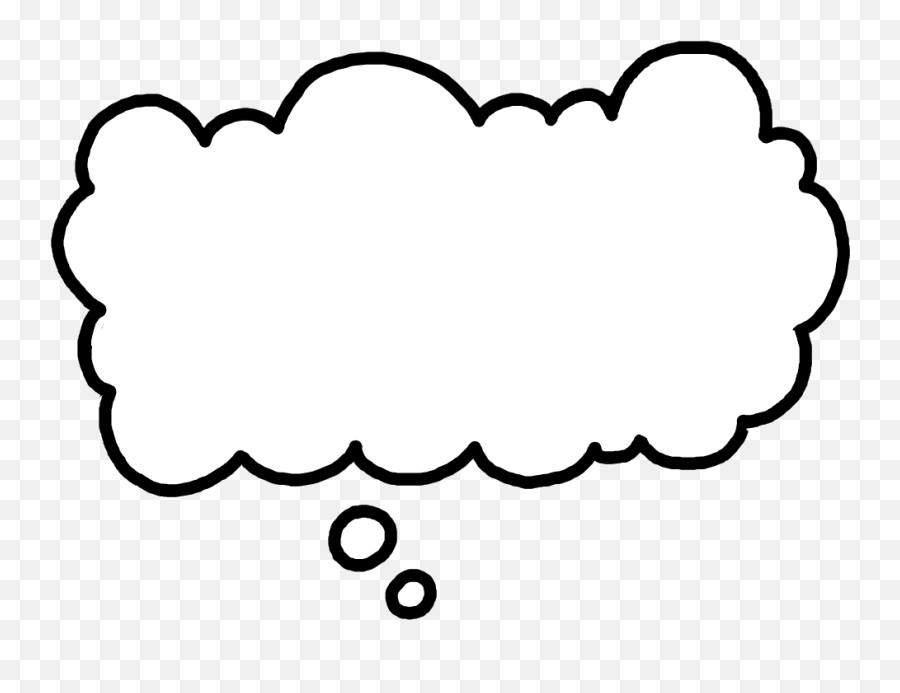 Cloud Clipart Thought Bubble Cloud - Thought Bubble Gif Emoji,Thought Cloud Emoji