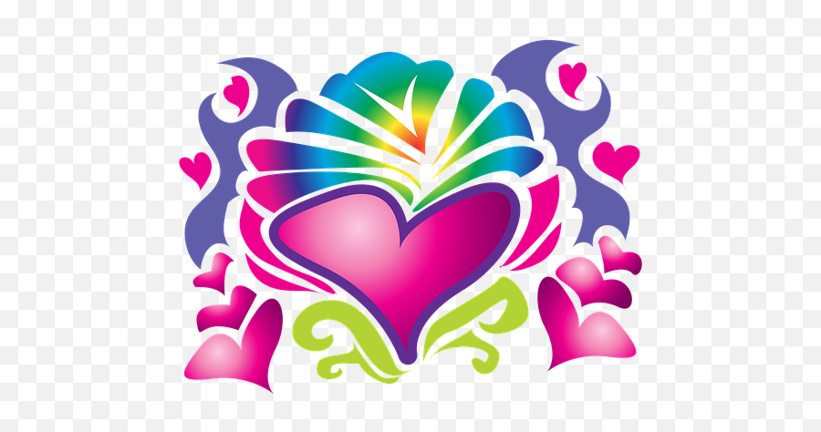 Clipart Retro Symbol - Clip Art Emoji,Double Hearts Emoji