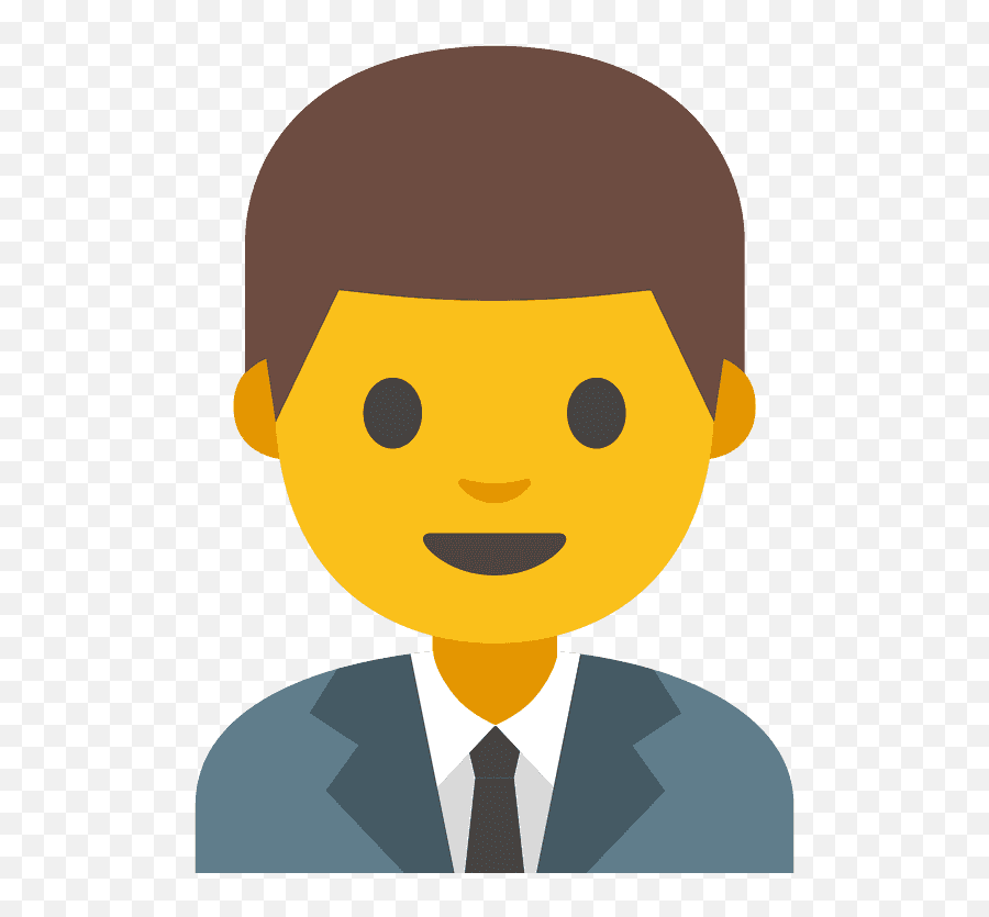 Man Office Worker Emoji Clipart Free Download Transparent - Graduation Emoji Girl Transparent,Presentation Emoji