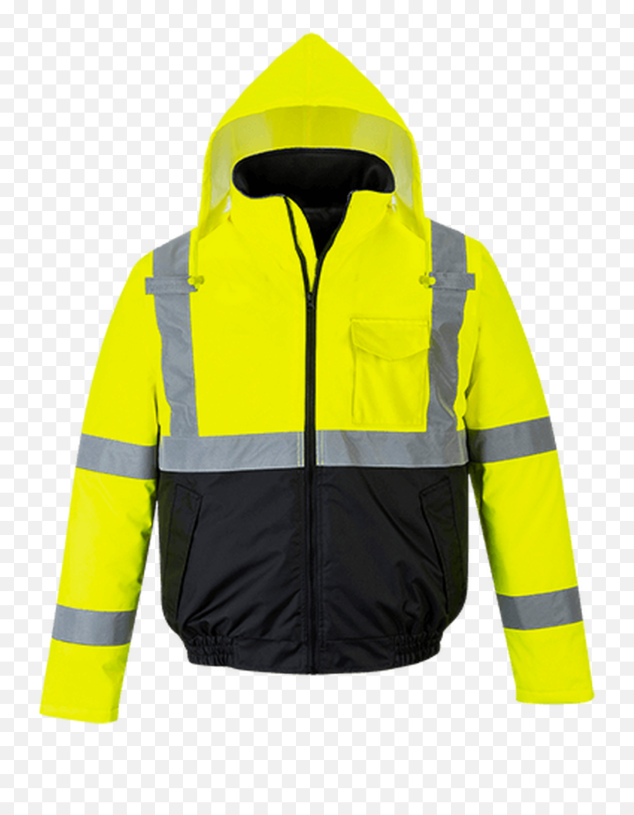 Portwest S363 Hi - Vis Value Bomber Jacket Safety Jacket Yellow And Black Emoji,Hawaii Emoji Express