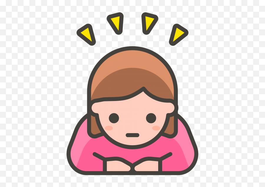 Woman Bowing Emoji - Male Emoji Png Transparent Background,Bowing Emoji