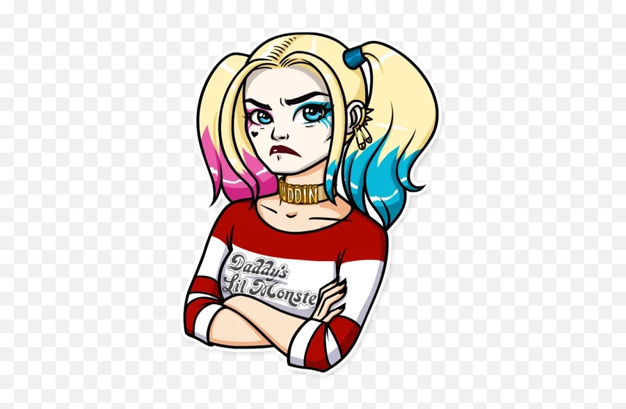 Harley Quinn - Harley Quinn Sticker Telegram Emoji,Harley Quinn Emoji