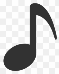 Musicales Nota Octavo - Large Note Clip Art Emoji
