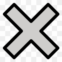 X Meaning Emoji - Something Went Wrong Icon