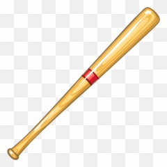 Baseball Bat - Cartoon Baseball Bat Clip Art Emoji,Baseball Bat Emoji