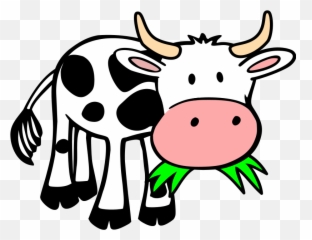 Cow Transparent Download Png Files - Eating Grass Clipart Emoji