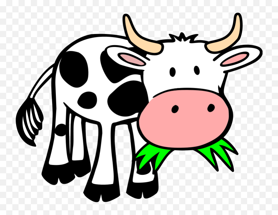 Cow Transparent Download Png Files - Cow Eating Grass Clipart Emoji,Money Cow Emoji