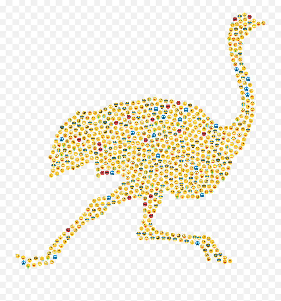 Emoji Ostrich,Yellow Bird Emoji