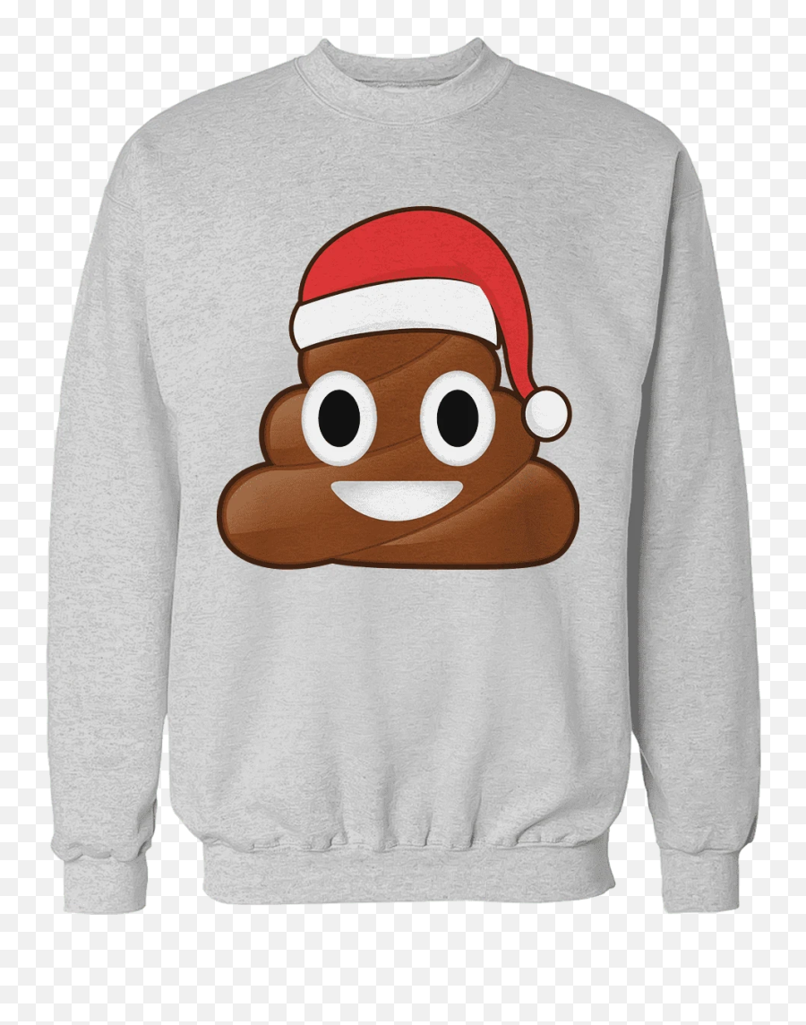 Christmas Poo Emoji - Santa Chestnuts Roasting On An Open Fire Sweater,Ash Emoji