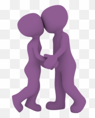 Couple People Man Woman Child - Pareja Clipart Emoji