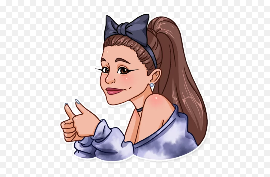 Ms Ariana Grande Stickers For Telegram Emoji,Ariana Grande Emoji
