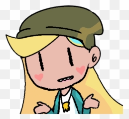 Cirno Shrug - Star Transparent Head Emoji
