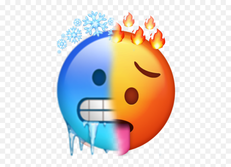The Newest Sejuk Stickers On Picsart - Smiley Emoji,Brrr Cold Emoticon ...
