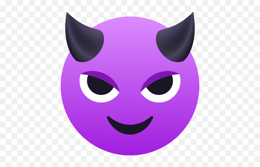 Smiling Face With Horns People Gif - Emoji Devil Horns,Mischief Emoji