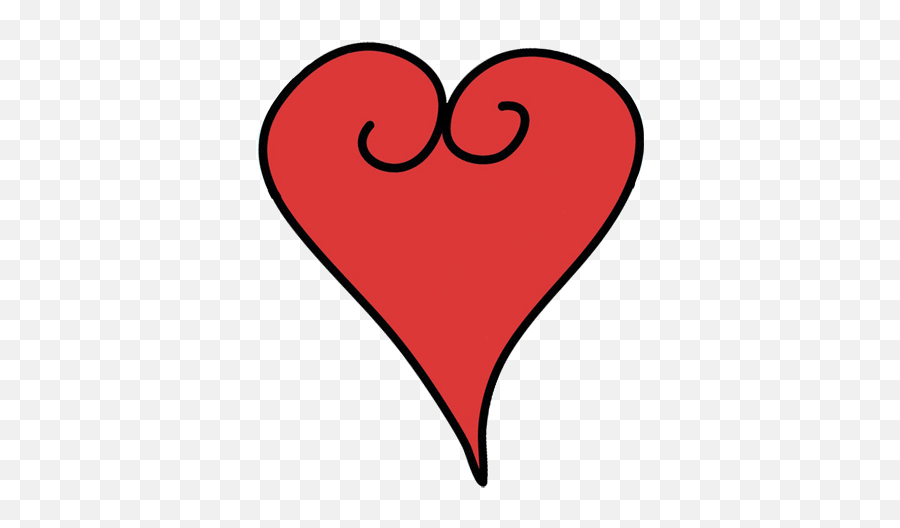 Love Heart - Cartoon Heart Clipart Emoji,Heary Emoji