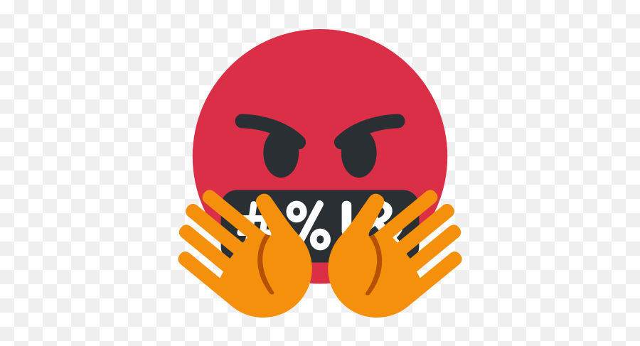 Emoji Remix On Twitter Symbols Over Mouth Hugs - Happy,Keyboard Emoji Symbols