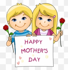 Mother Day Message Happy Mothers - Cartoon Kids Emoji