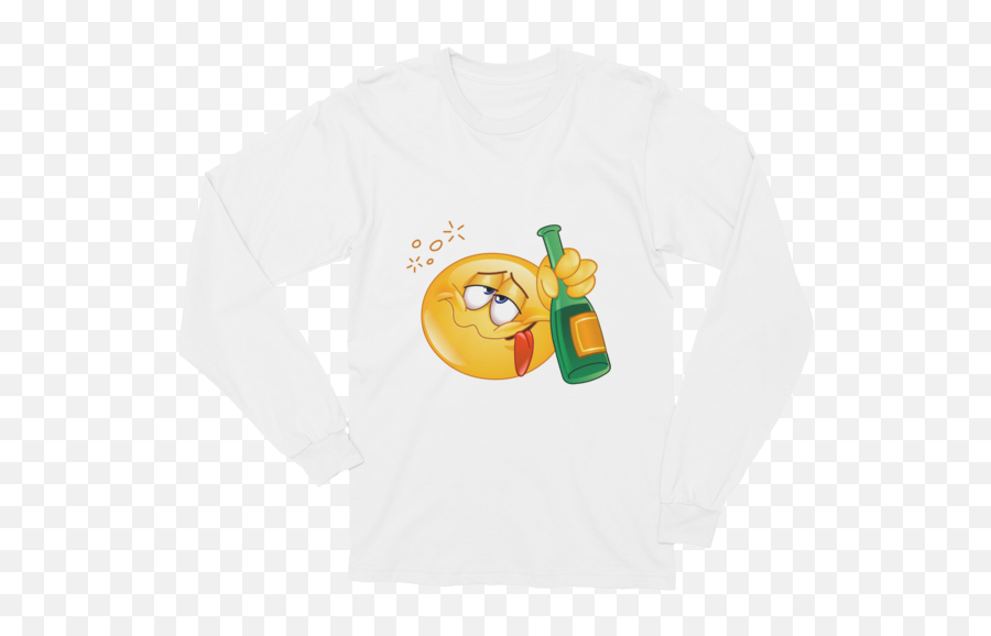 Unisex Drunk Emoji Long Sleeve T - Shirt 2020 Fashion Trends What Devotion Devotional Fashion Online Shop Long Sleeve,Test Tube Emoji