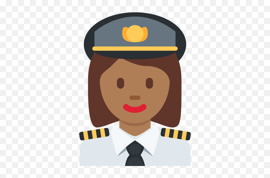 U200d Woman Pilot Medium - Dark Skin Tone Emoji Emoji Pilote,Twitter Logo Emoji