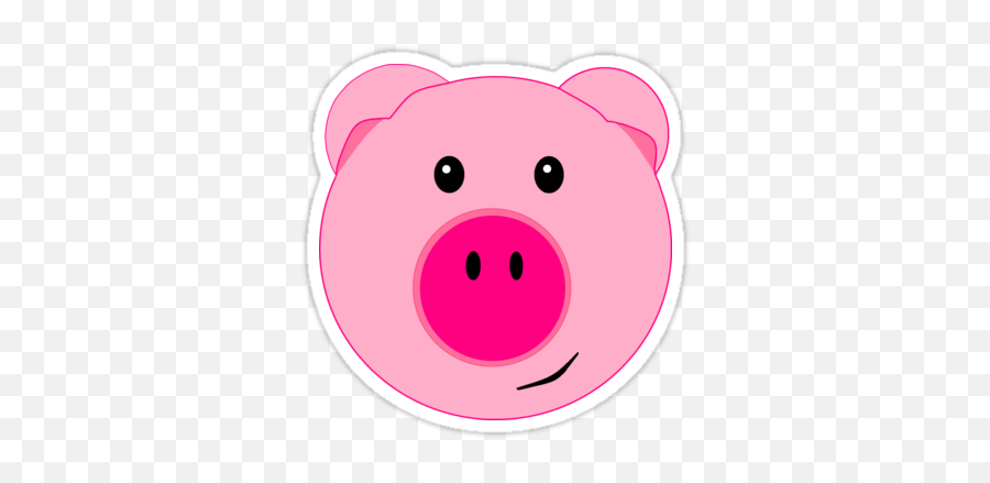 Evil Pig Face Transparent Png Clipart Free Download - Cute Pig Face Cartoon Emoji,Pigs Emoticons