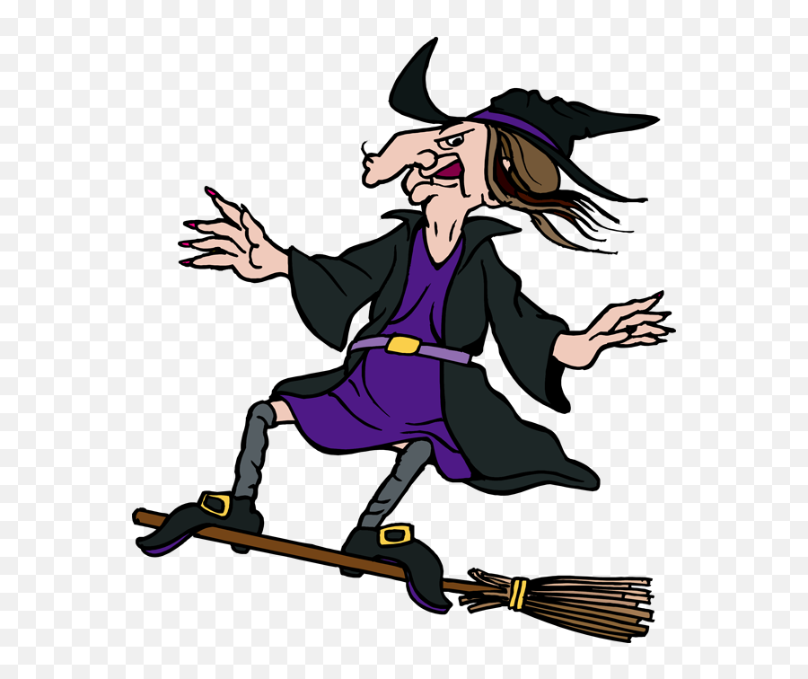 Halloween Baby Witch Clip Art Halloween - Witch Clipart Png Emoji,Witch On Broom Emoji