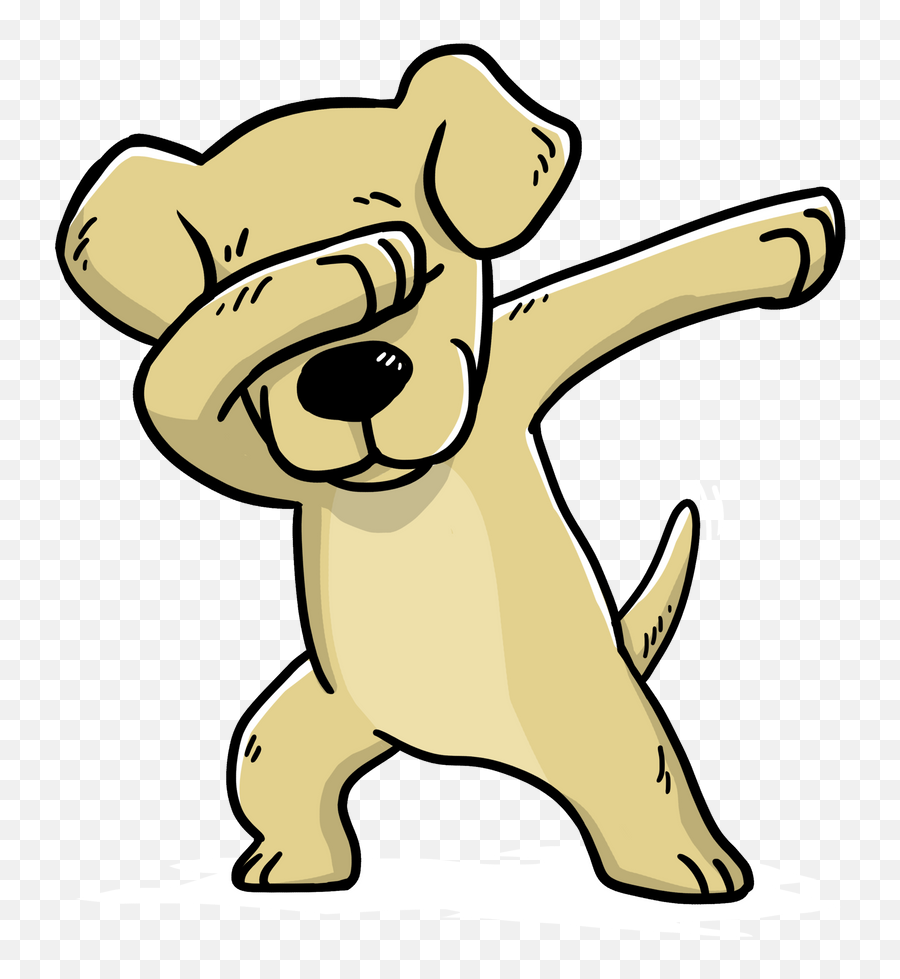 Dabbing Labrador Retriever Dog Dab - Dabbing Beagle Emoji,Emoji Doing The Dab
